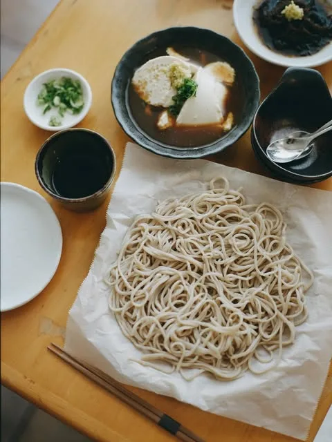 Cold soba with dipping broth at Otafuku (Gardena)